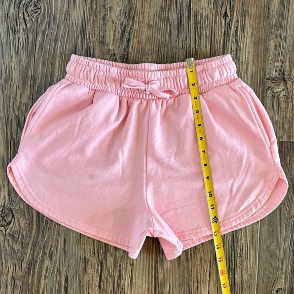 Rebel Sky Sweat Shorts Womens Sz Sm Pink Elastic Drawstring Pockets 2.5” Inseam - Picture 3 of 7